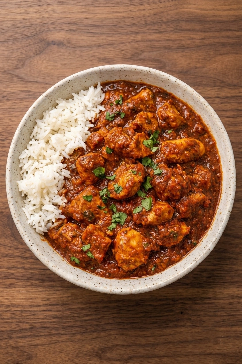 Chicken Vindaloo from Taste of India Express, delivered to Woodbridge Farms, AB